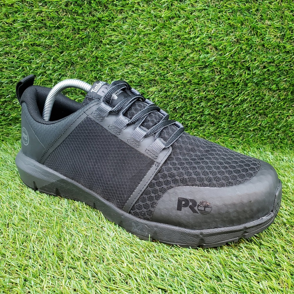 Timberland PRO Radius SIZE 9 Men's Composite Toe Safety Work Shoe Black EH SR